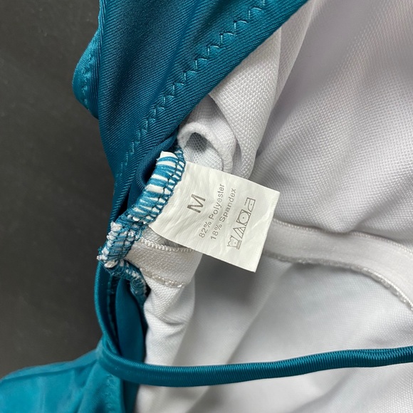 *NWOT* SHEIN One Piece Swim Suit Teal Blue with Open Back - Picture 3 of 3